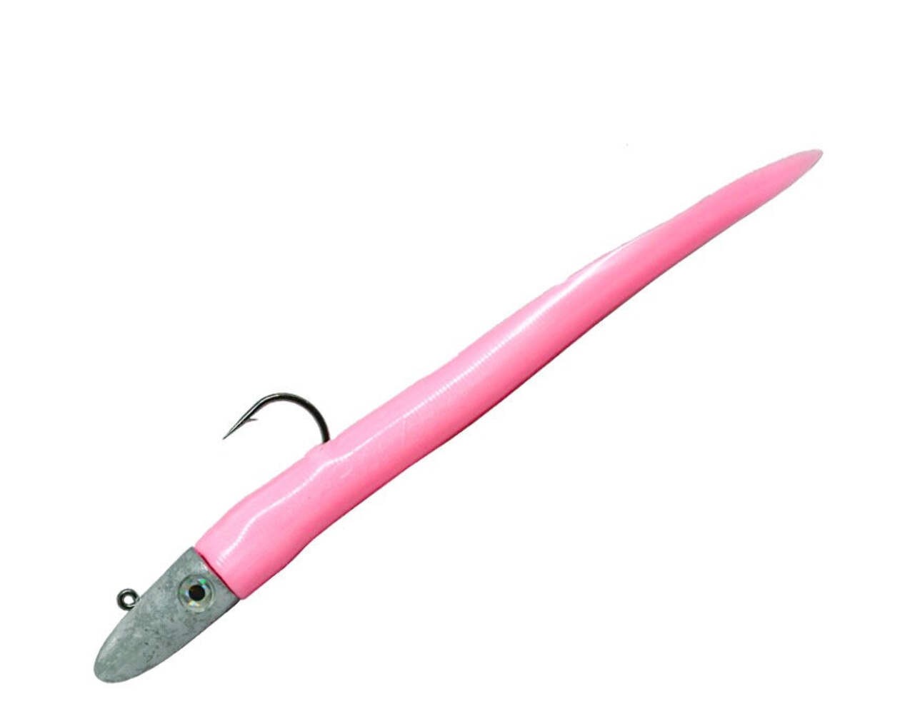 RonZ Lures Original Series Rigged Soft Bait - 10" (3-1/2 oz.) - Pink Fluorescent