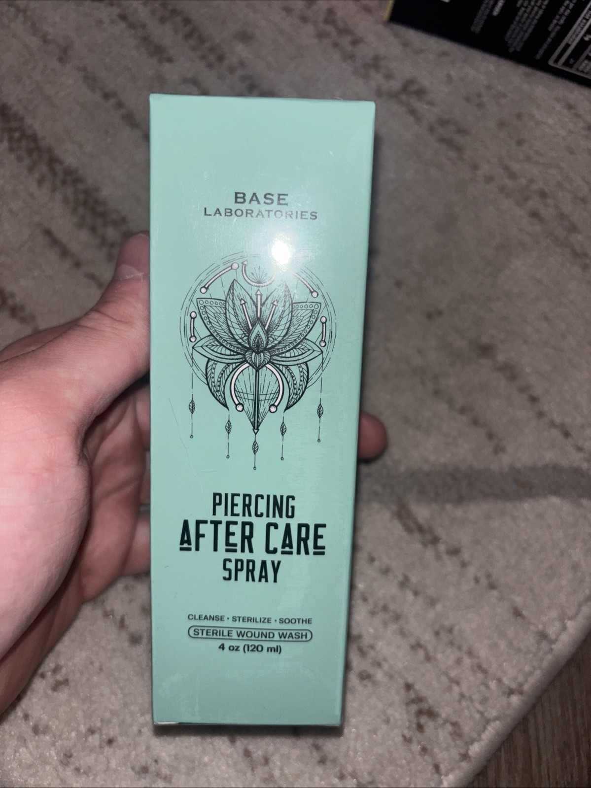 Base Labs Piercing Aftercare Spray | Saline Solution for Piercings, Bumps | 4 oz