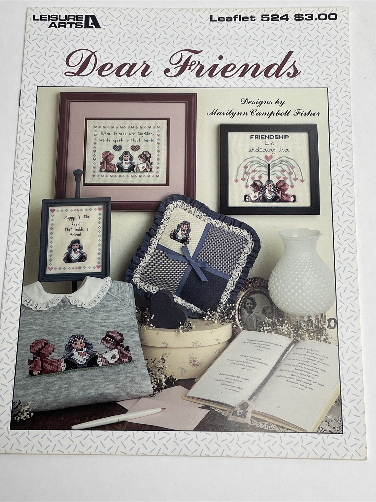 Leisure Arts Dear Friends Cross Stitch Pattern