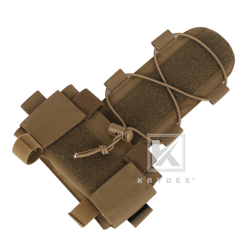 KRYDEX Helmet Counterweight Pouch Helmet Battery Pouch w/ Cord Lock Retainer