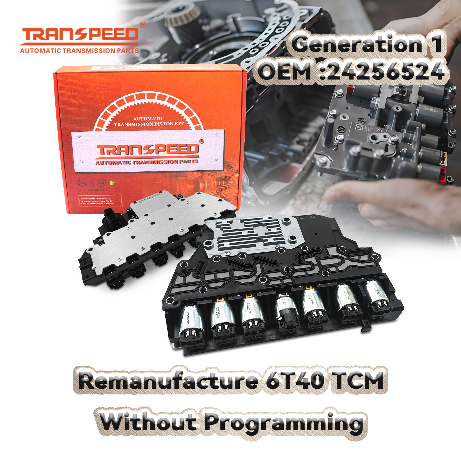 6T40 6T45 6T50 TCM TCU Transmission Control Module GEN1 For Chevy Buick 24256524