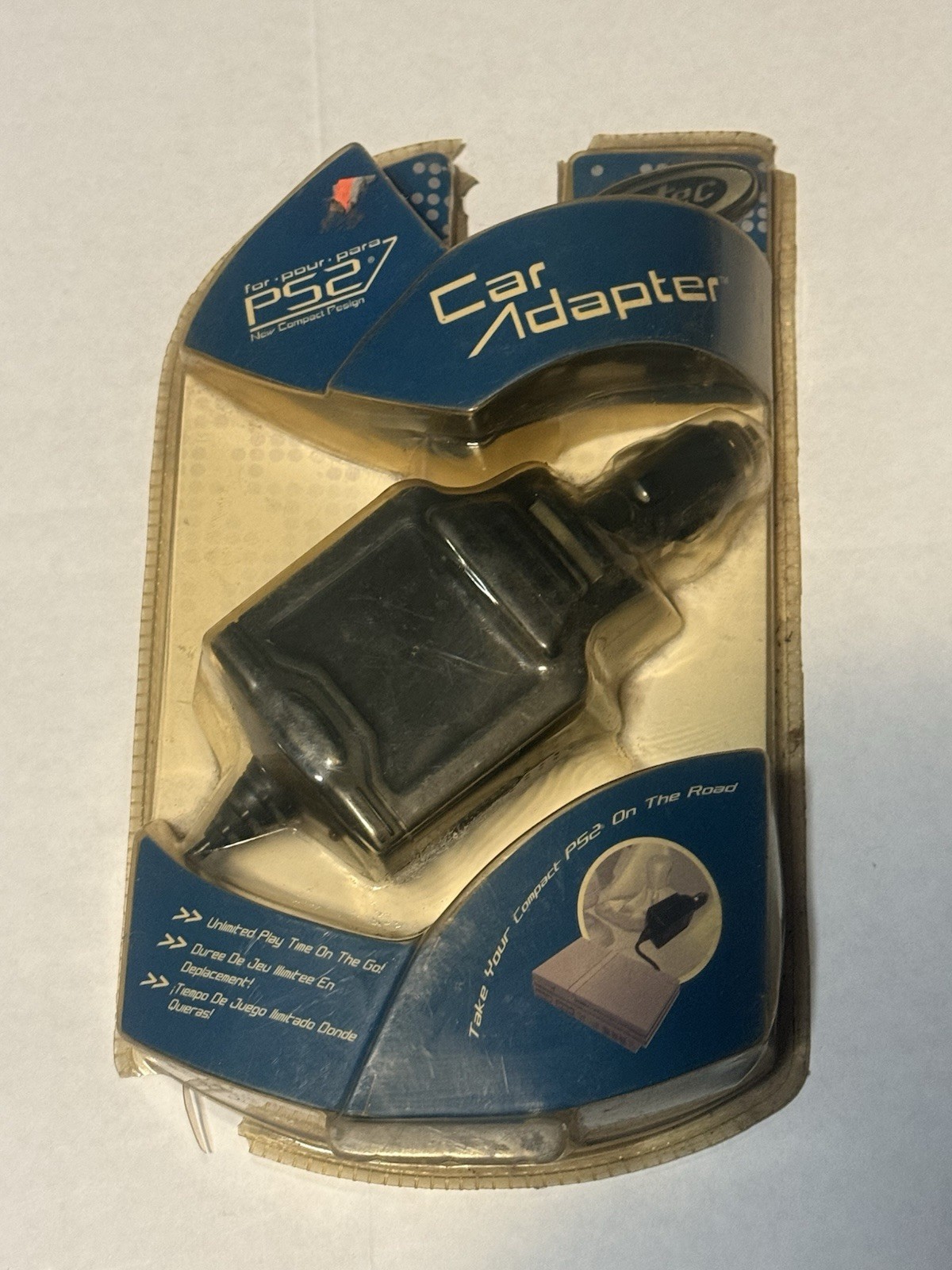 Intec PlayStation 2 Portable Car Adapter (Sony PS2) Brand New Sealed