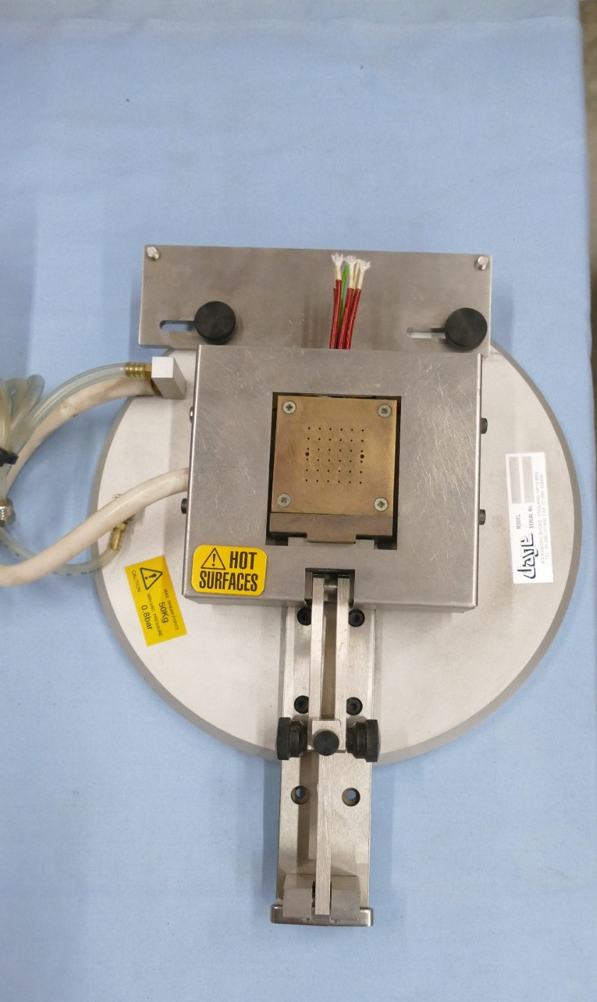 Dage 4000 bondtester staging platform platen accessory w/ temperature controller