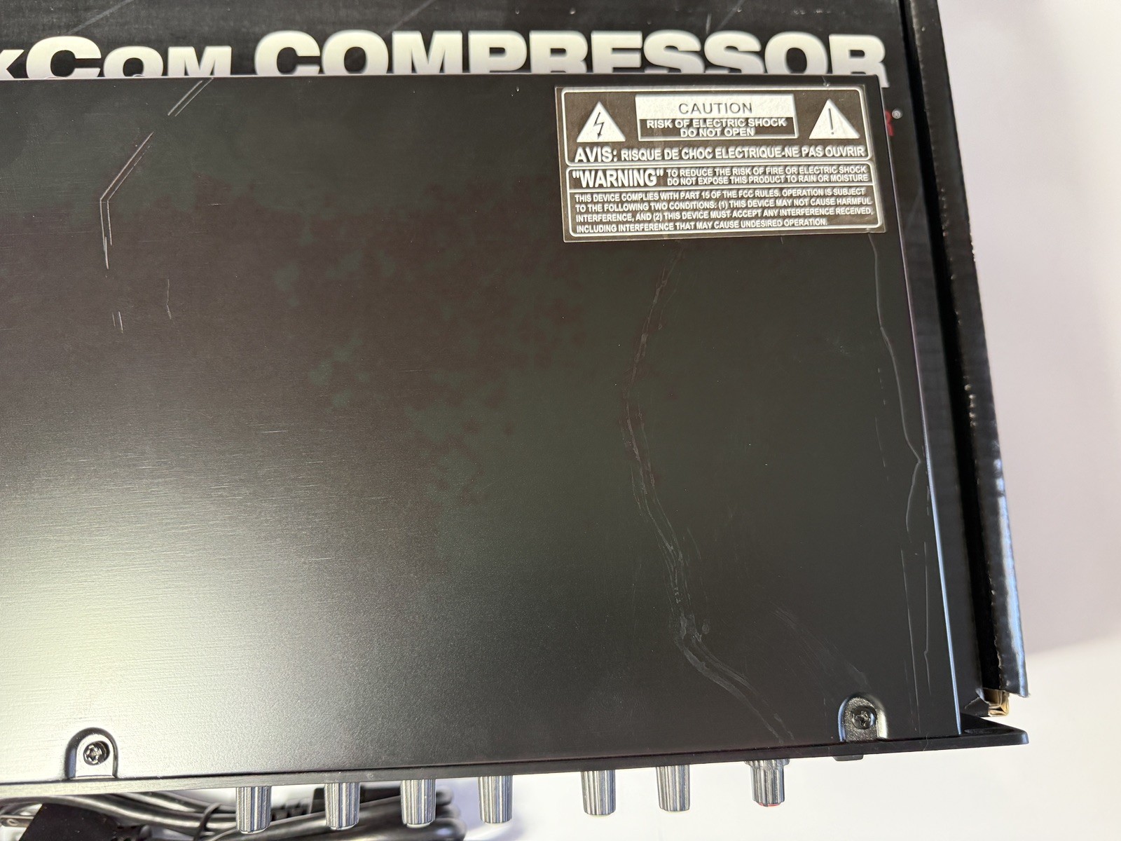 BBE MaxCom Dual Channel Compressor/Limiter/Gate w/ Power Cord & Original Box