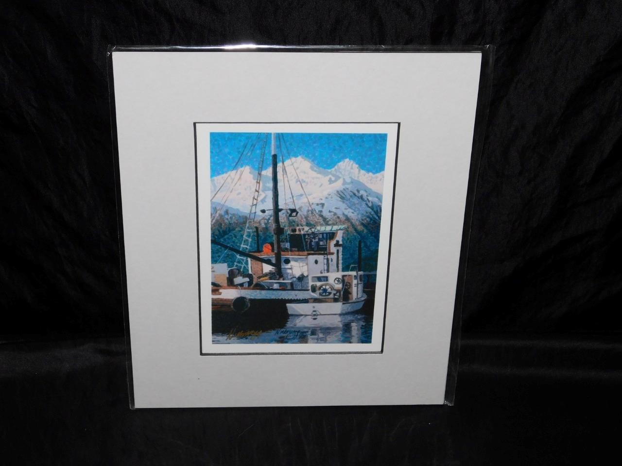 Gail Niebrugge Valdez Commercial Fishing Boat Alaska Signed Art Card Print NEW
