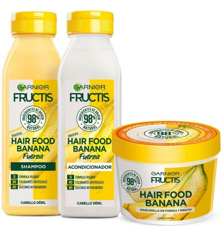 Garnier Fructis Hair Food Banana Complete Routine