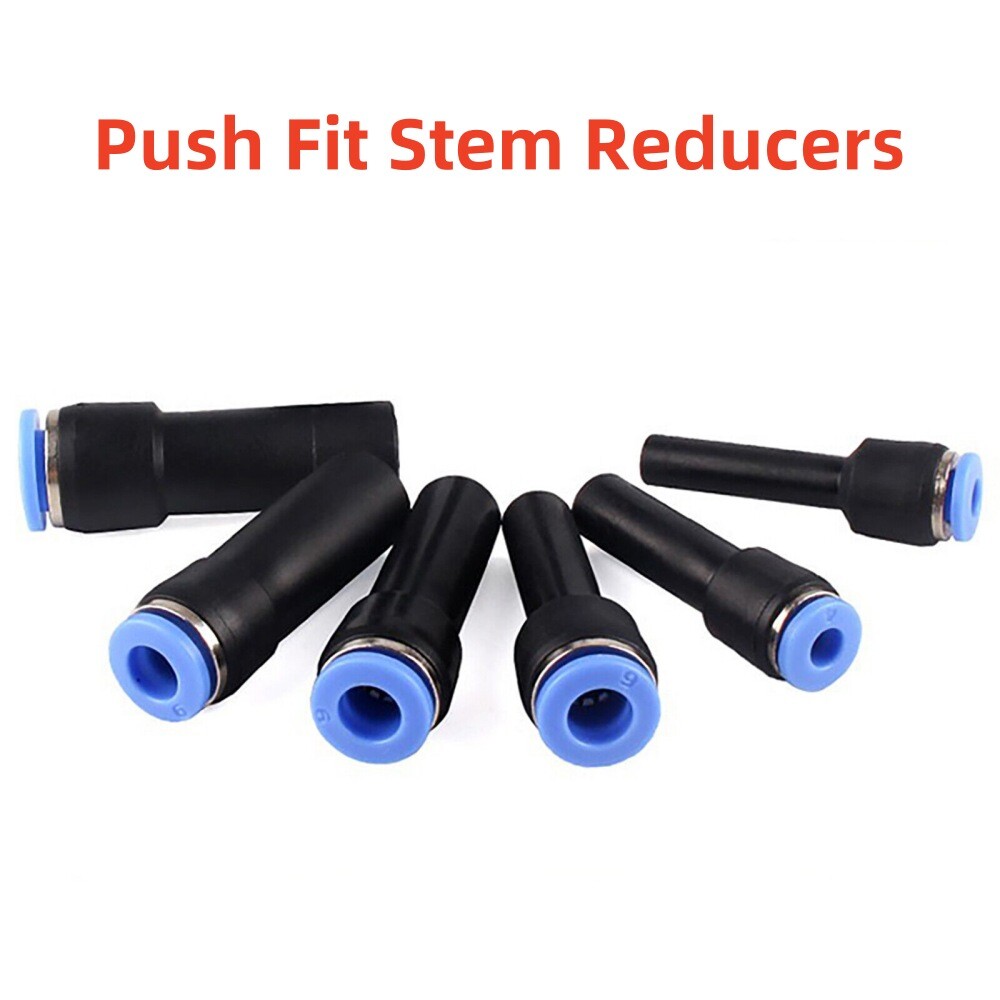 Metric Push in Fittings Stem Reducing Adapter Push Fit Stem Reducers