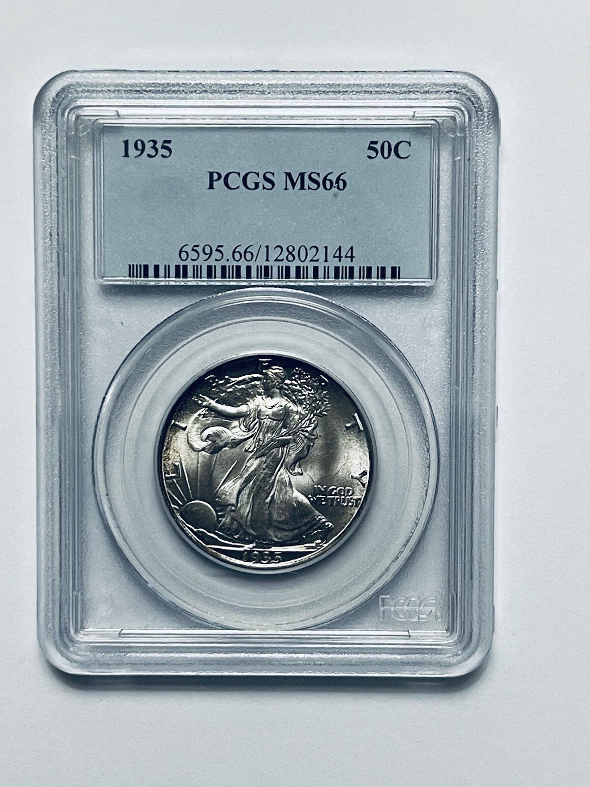 1935 Walking Liberty Silver Half Dollar PCGS MS66