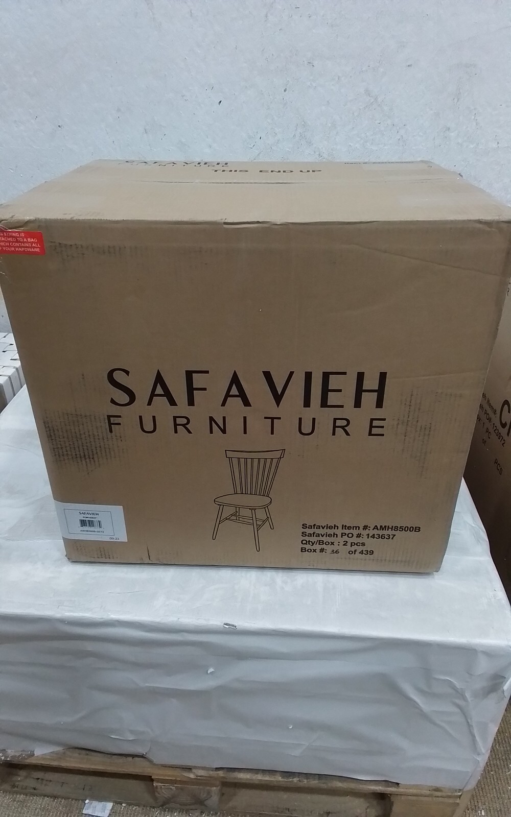 Safavieh PARKER SPINDEL SIDE CHAIR, Reduced Price 2172732936 AMH8500B