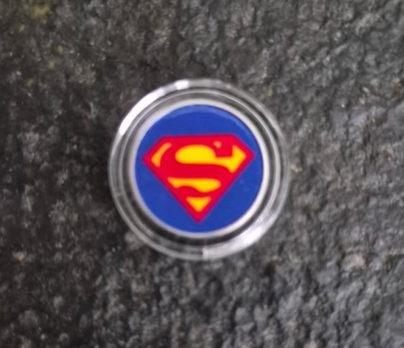 Superman 1 Gram .999 Fine Silver Round in Capsule