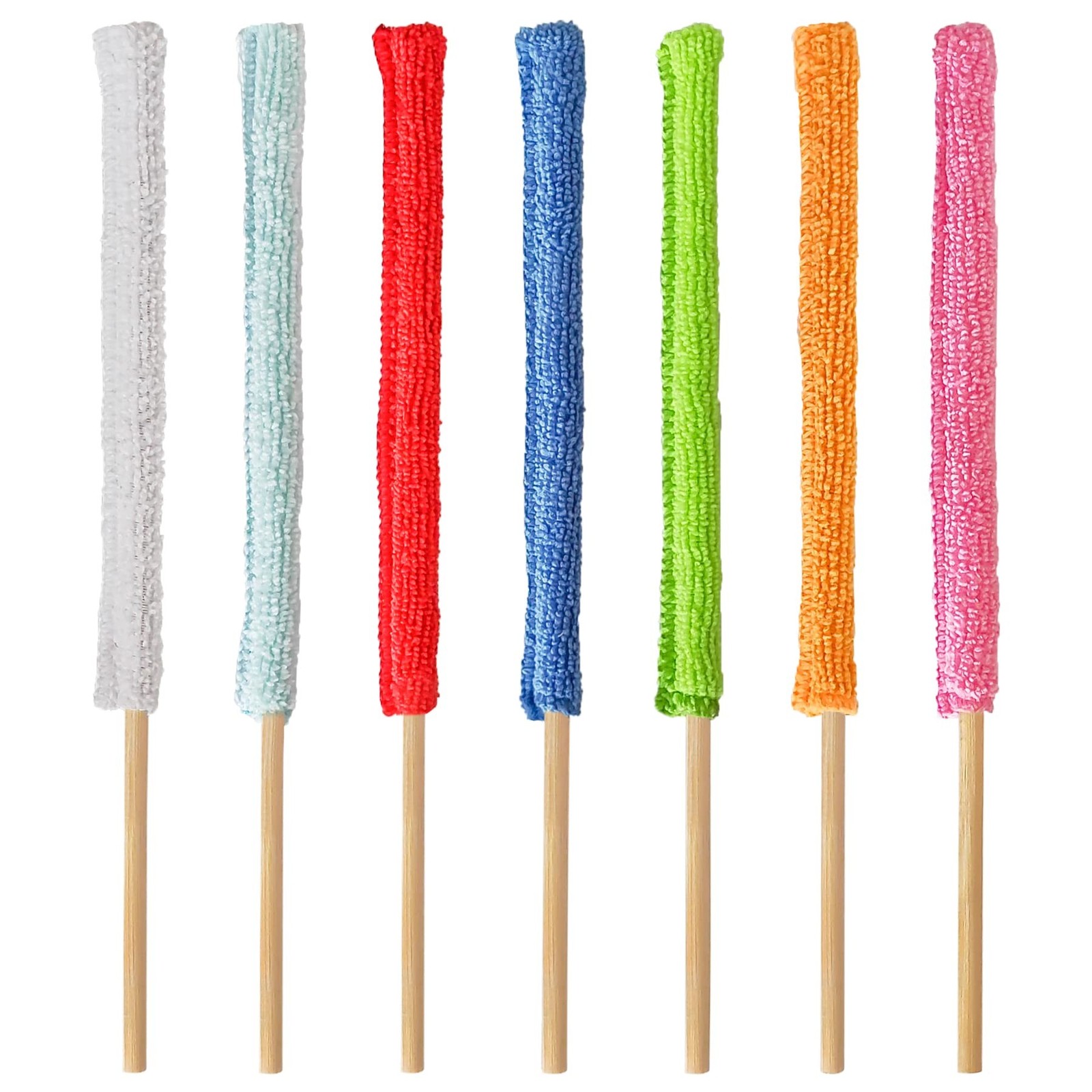 28Pcs Microfiber Detail Duster Sticks Crevice Cleaning Tool, Mini Duster for ...