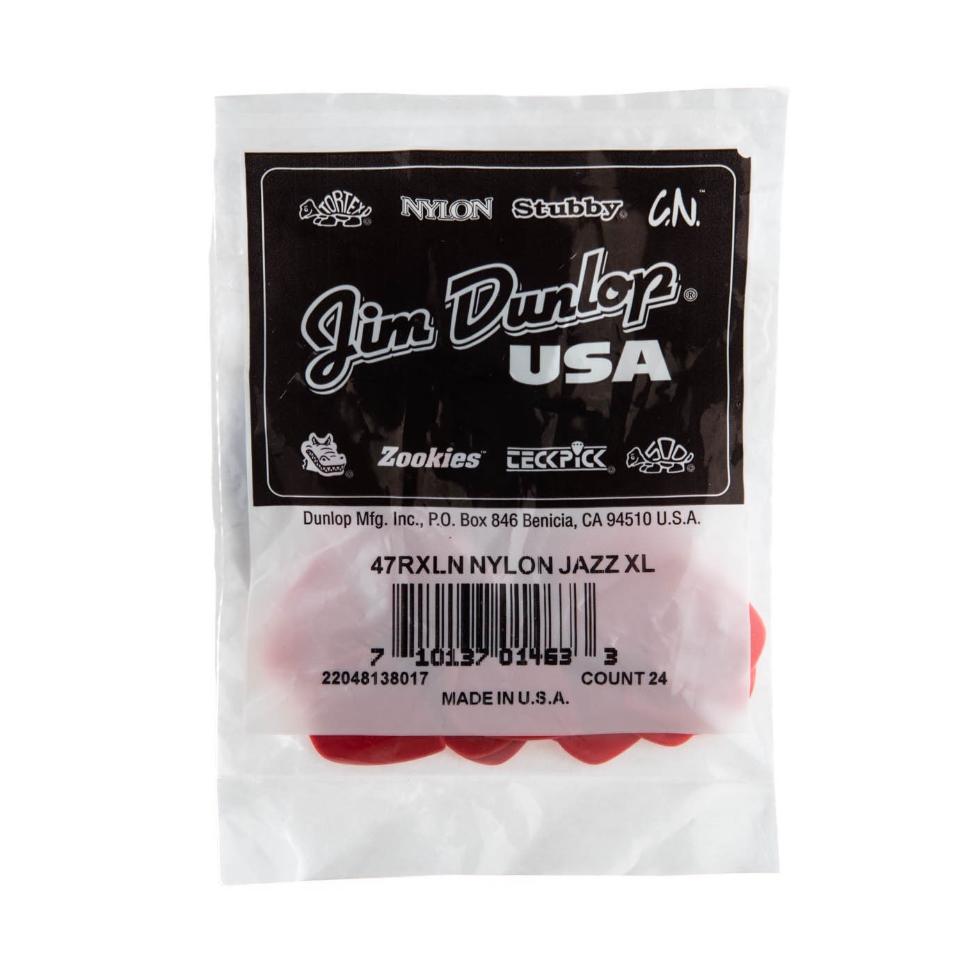 Dunlop 47RXLN Nylon Jazz III XL 24 Pack