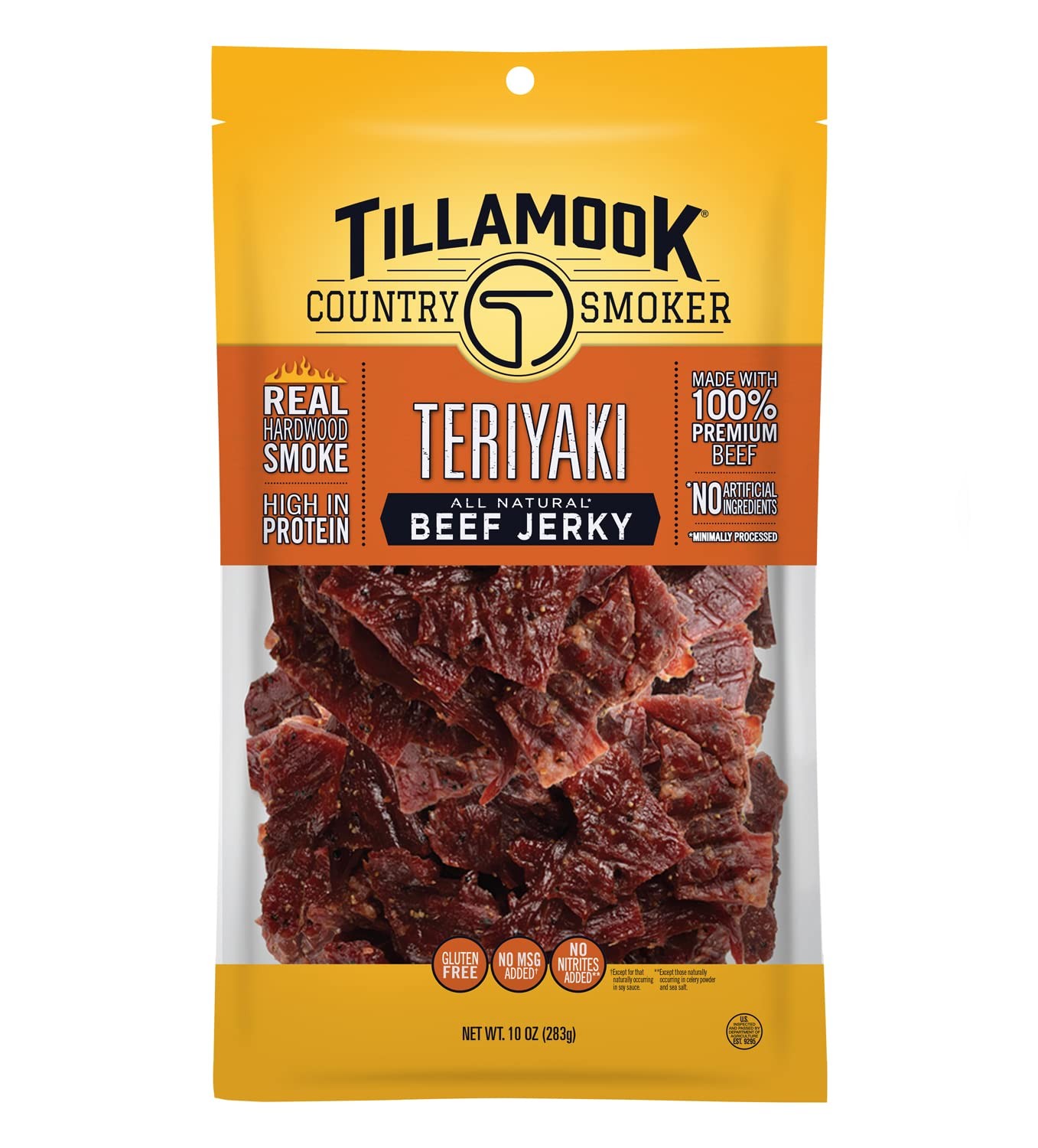 Tillamook Country Smoker Real Hardwood Smoked Beef 10 Ounce (Pack of 1)