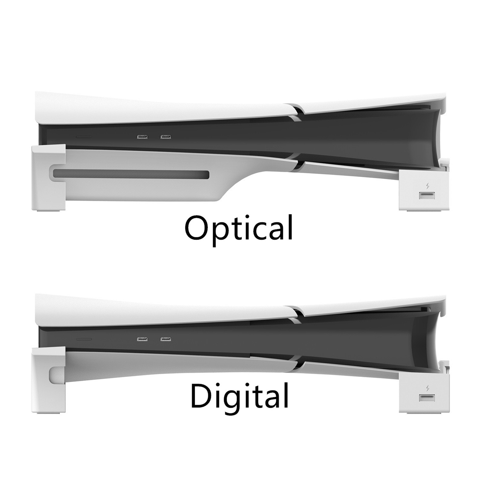 Holder Bracket With 4 Port USB Hub High Quality Replacement For PS5 Slim Console