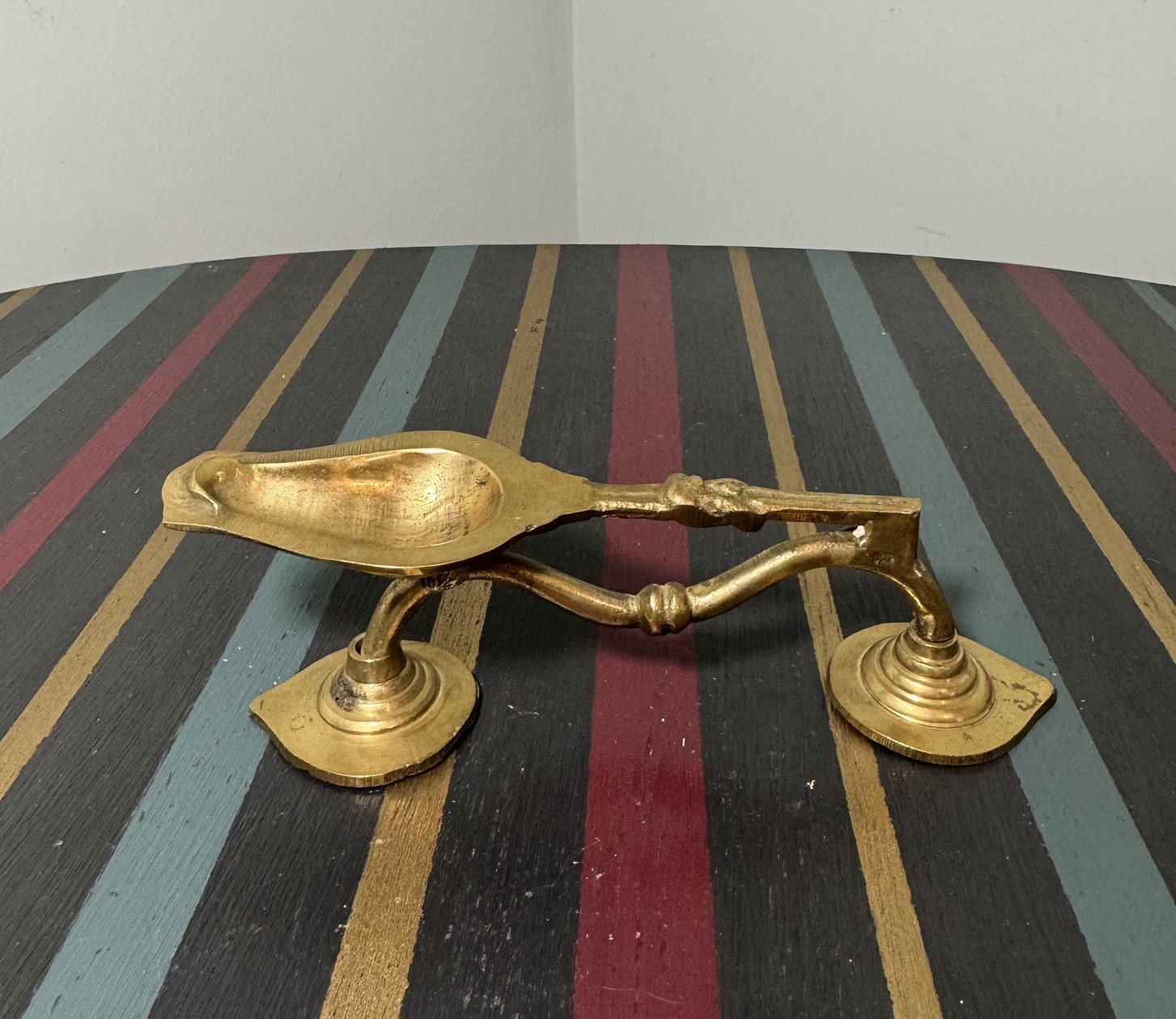 Brass Kodi Vilakku Oil Lamp – Traditional Pooja Deepam for Temple & Home Decor