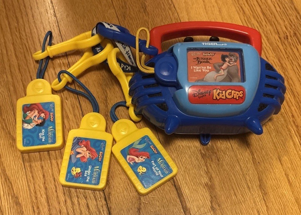 Tiger Electronics Disney Kid Clips Boombox Little Mermaid 2002 Not Tested