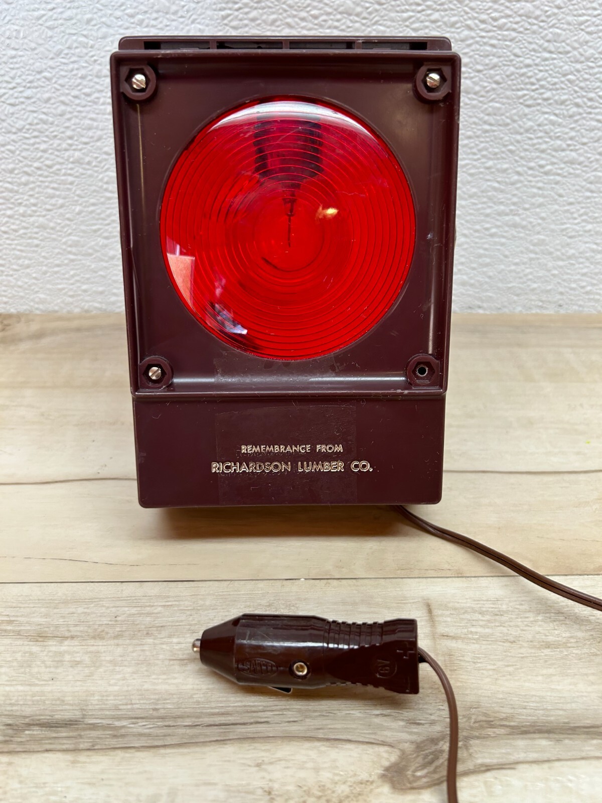 Vintage Telford 12V Vehicle Road Emergency Red And White Utility Light Tested