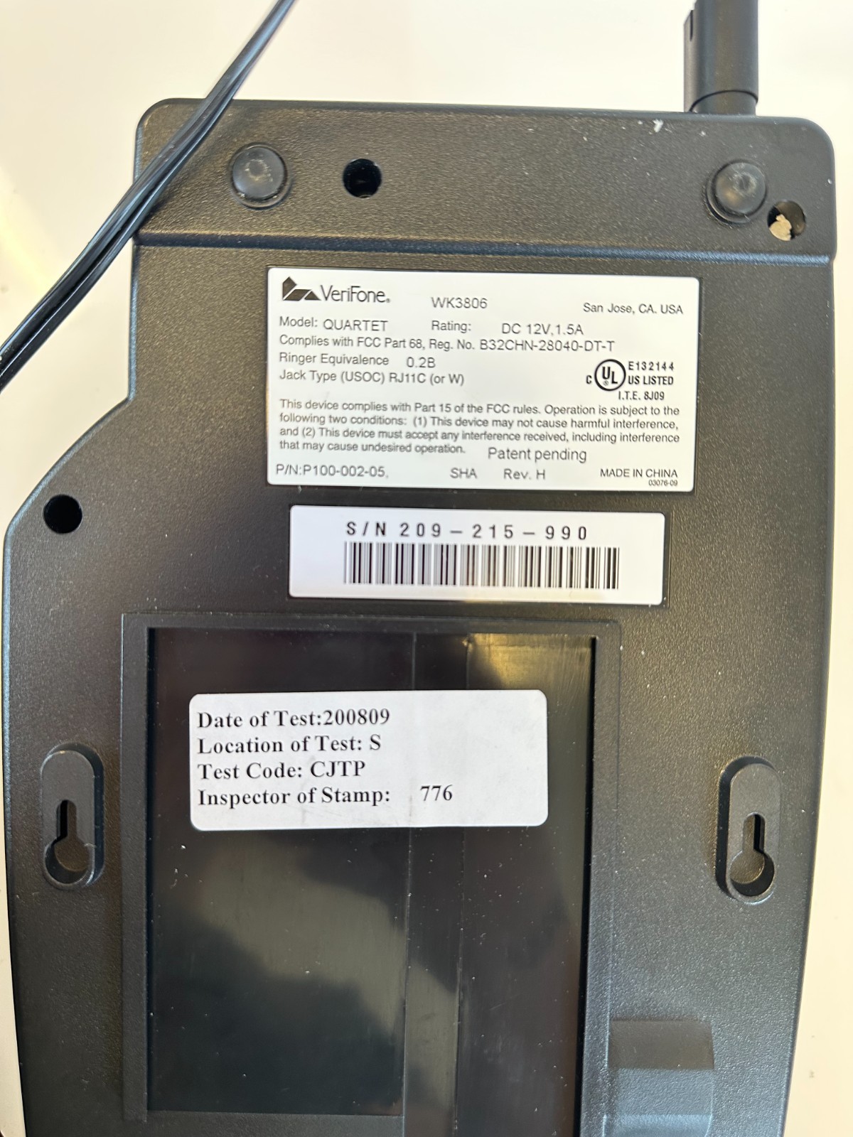 VeriFone Eclipse TeleCheck Credit Card Machine POS Terminal Check Reader Tested