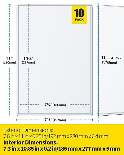HYARUAT Comic Book Top Loaders - Protector Hard Case Sleeve, Toploader Holder fo