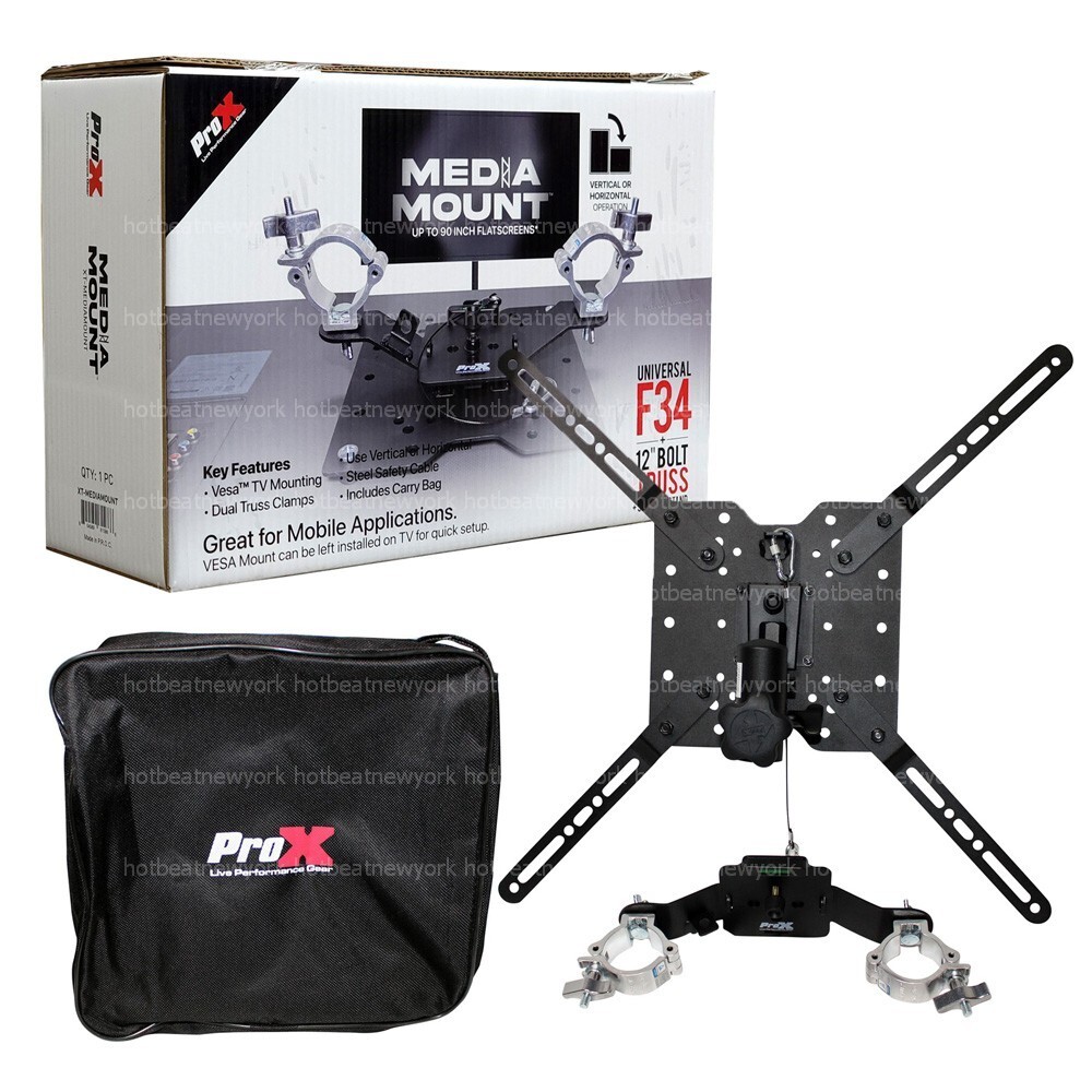 ProX XT-MEDIAMOUNT Universal 32" to 80" TV Vesa Bracket Mount fits F34 F32 Truss