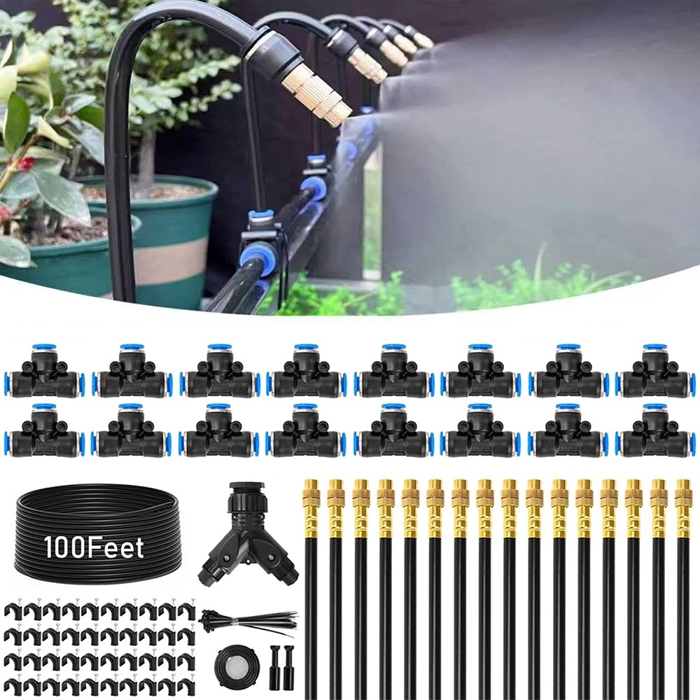 30M/100FT Automatic Drip Irrigation System Kit Garden Watering System Plants