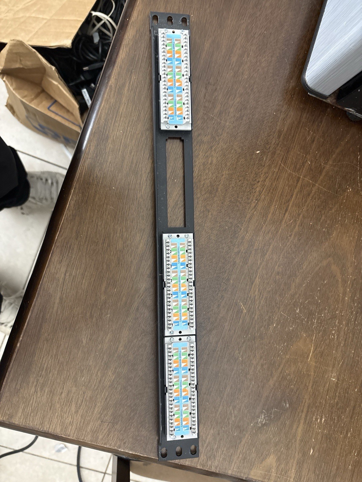 Ortronics Cat6 24-Port Patch Panel T568B Missing 13-18 Rack Mount