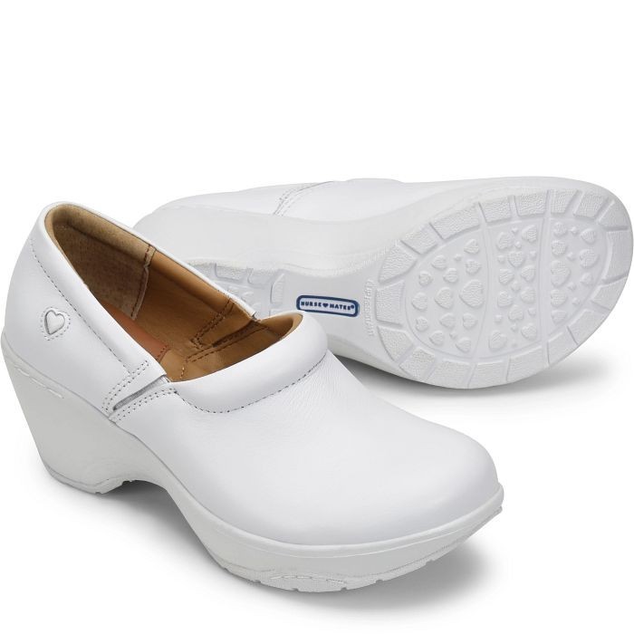NURSE MATE WOMEN SHOE BRYAR IN WHITE IN ALL SIZES SLIP RESISTANT, NEW IN BOX