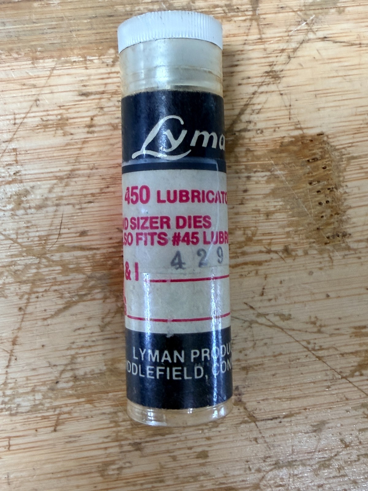 Lyman Products #450 Bullet Lube & Sizer Dies H&I 429 .with .421 Top Punch