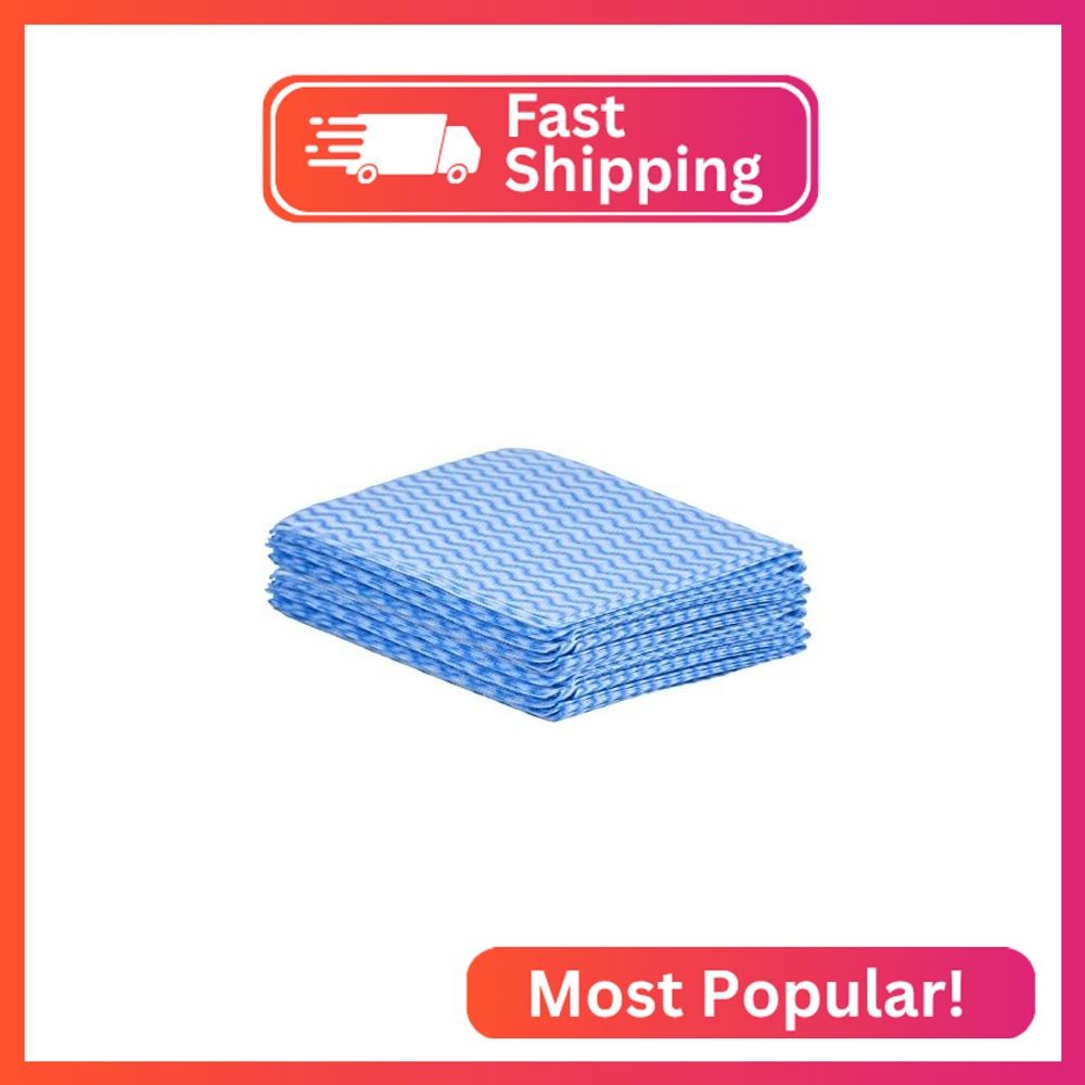 Superio Handy Wipes For Kitchen - Blue Reusable Multi-Purpose Heavy-Duty Cleanin
