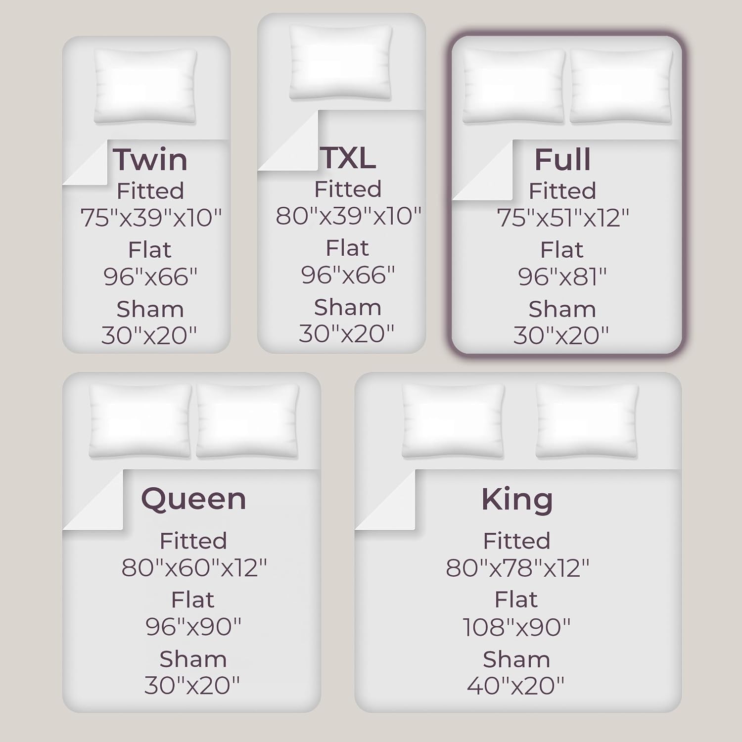 Brushed Microfiber Sheet Set, Full, Taupe