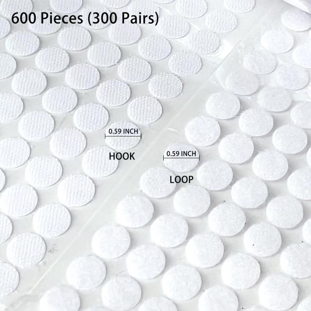 Strong Self Adhesive Dots Nylon Hook and Loop Tape with Sticky Back for