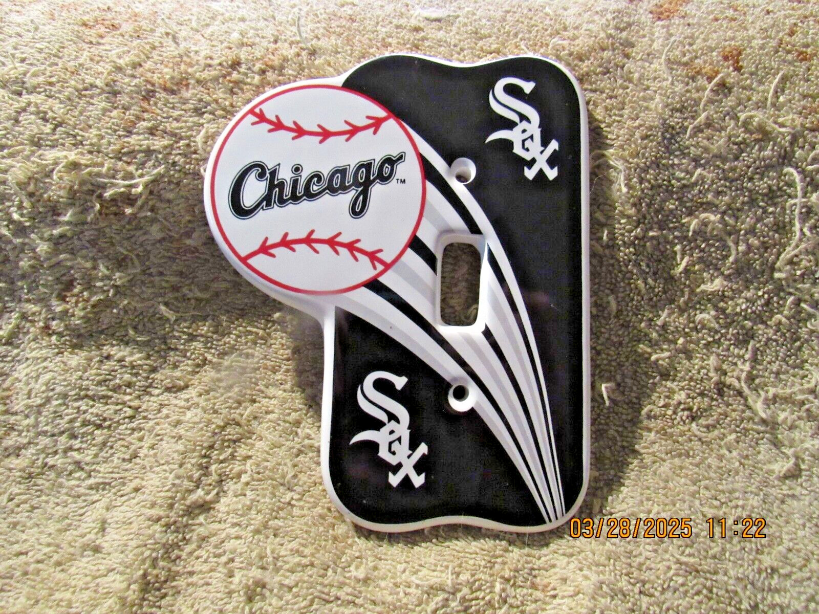 CHICAGO CUBS BASEBALL TEAM 1 GANG LIGHT SWITCH WALL PLATE SPORT GAME ROOM DECOR