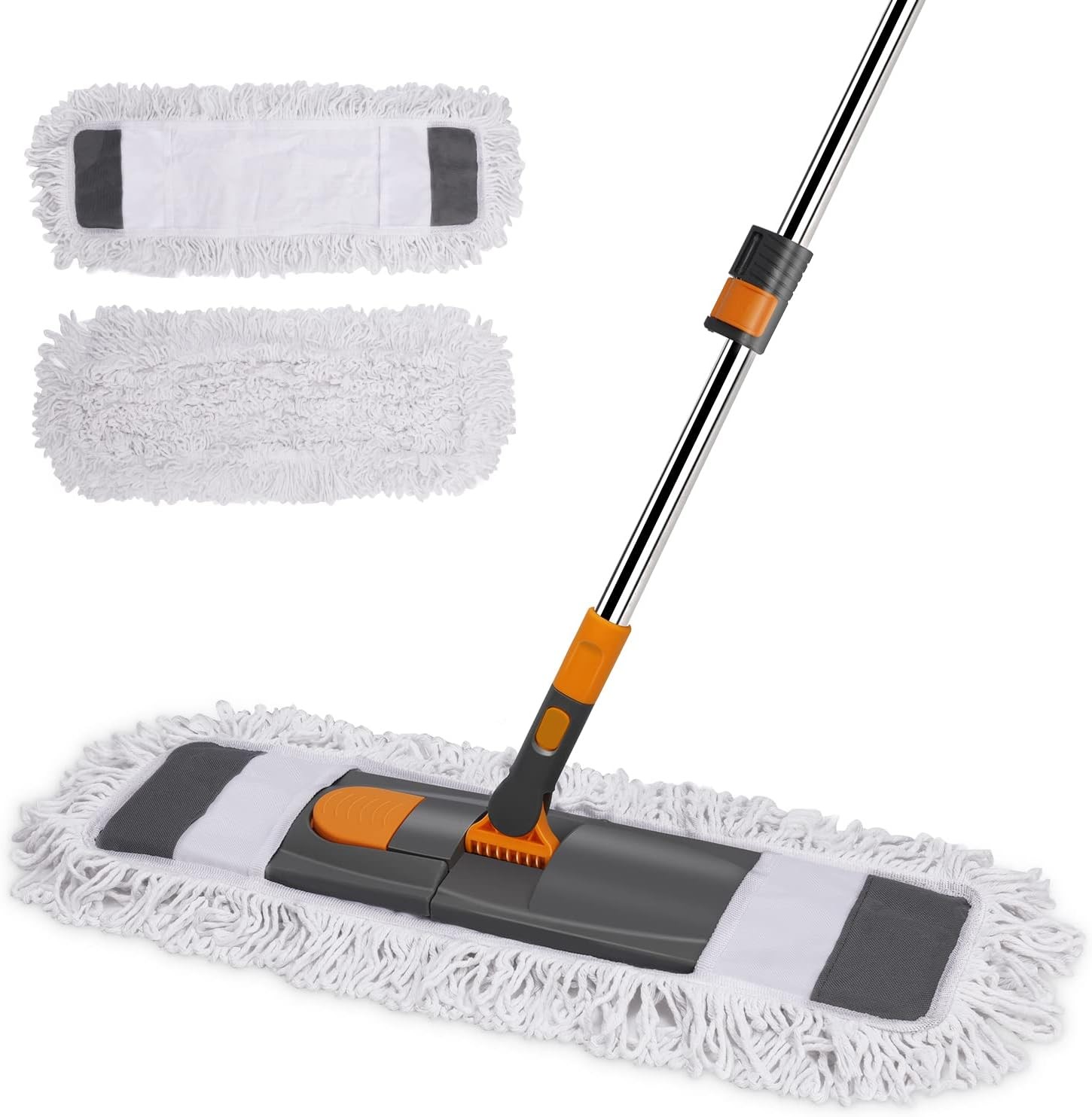 MASTER Dust Mop for Floor Cleaning, Microfiber Floor Mop Washable Pads,