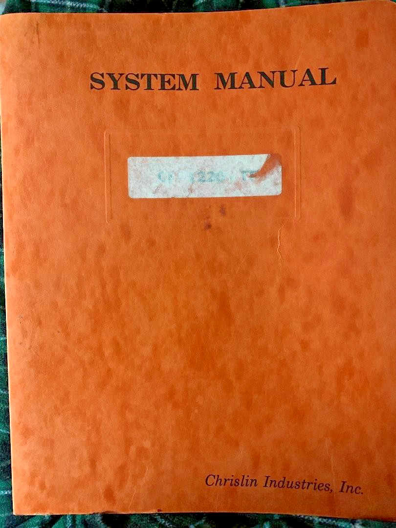 CHRISLIN INDUSTRIES CI-820 INSTRUCTION MANUAL  *FREE SHIPPING FROM USA*
