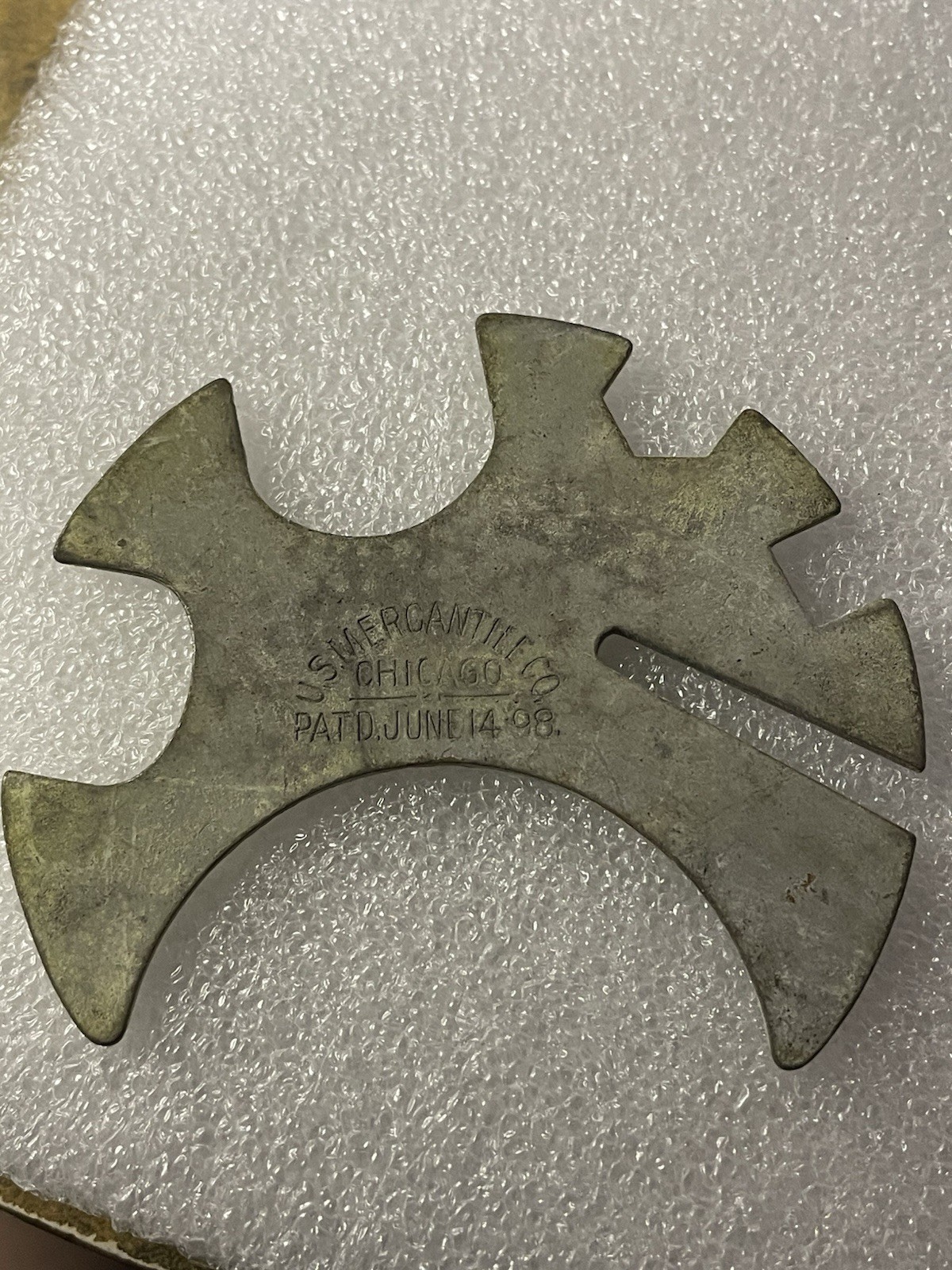 1898 Patent U.S. Mercantile Co. Chicago Plumbing / Bolt Gauge