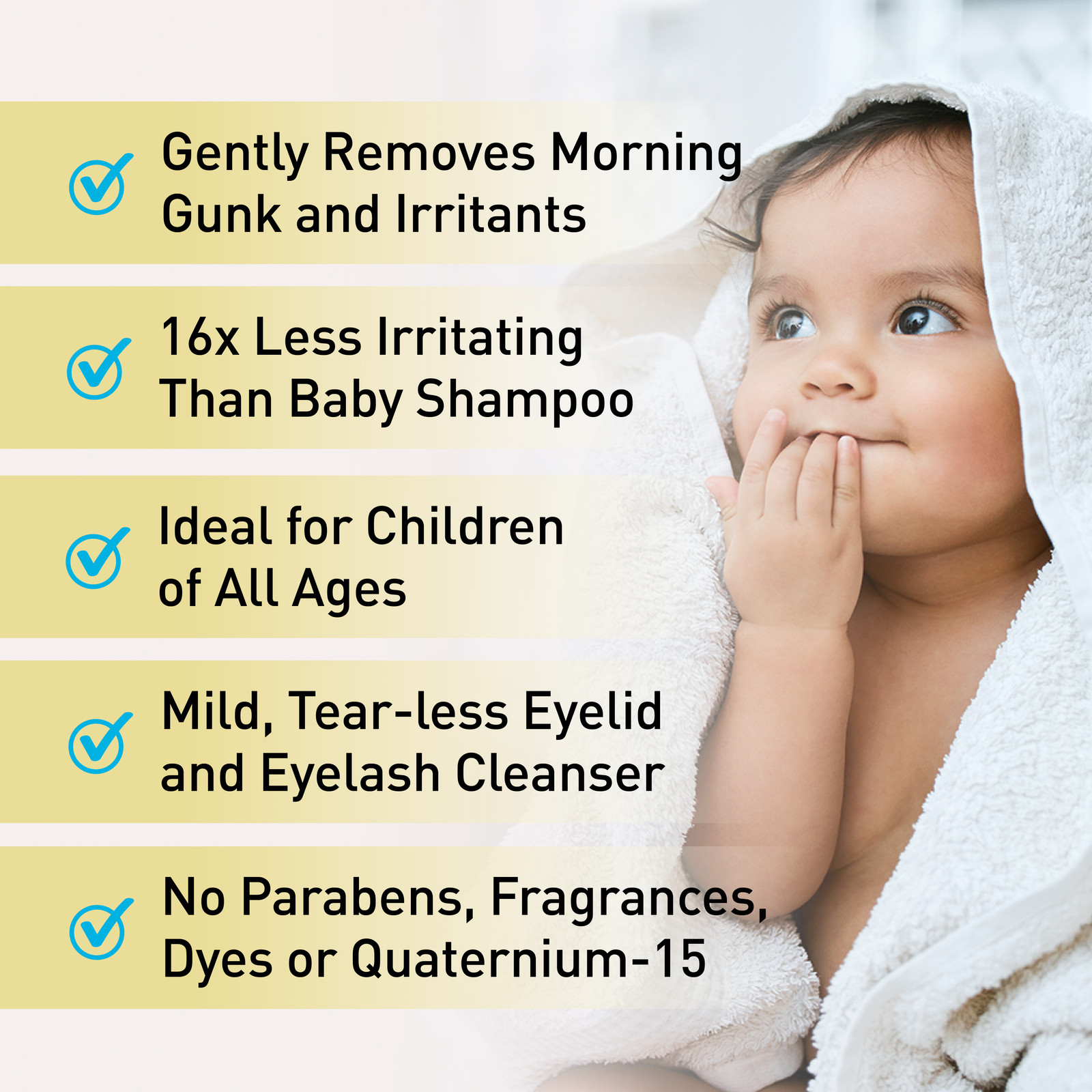 OCuSOFT Baby Eyelid and Eyelash Cleanser Pre-Moistened Pads 20 Count Box