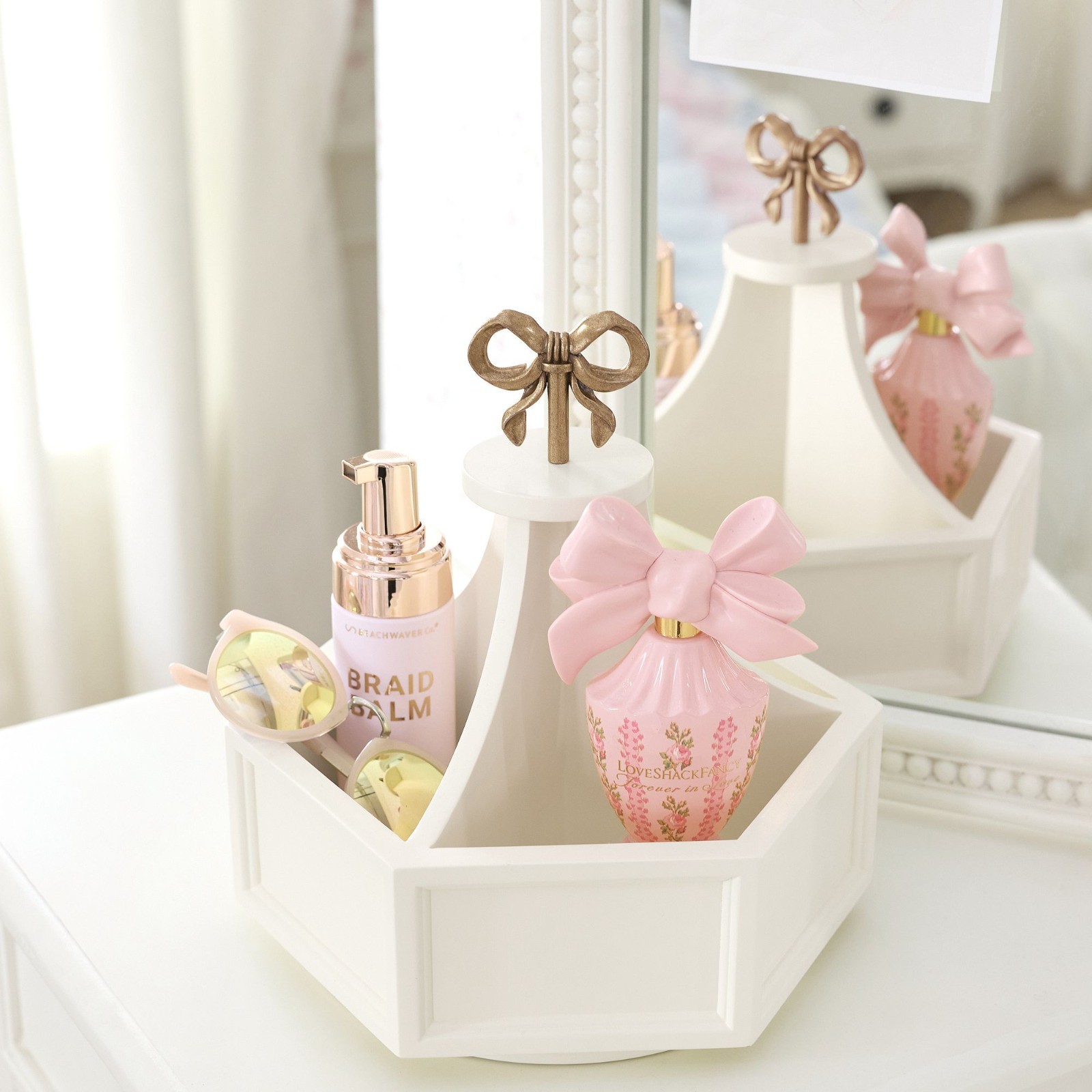 Potterybarn LoveShackFancy Desktop Spinning Organizer