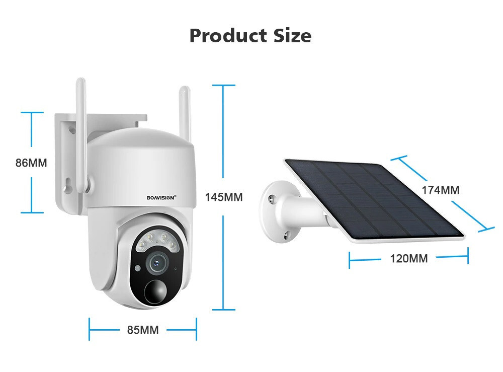 4G LTE Battery Security Camera 5MP Pan Tilt Color Night UBOX APP
