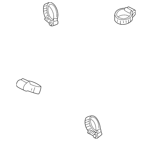 Genuine Volvo Engine Coolant Reservoir Overflow Hose Clamp 989879