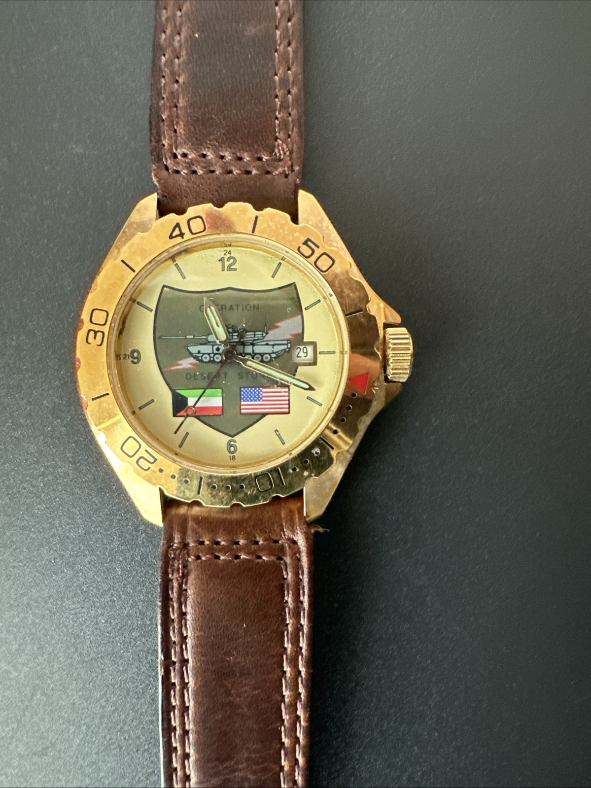 Operation Desert Storm Gold Plated Militeria Watch – By Mil Time