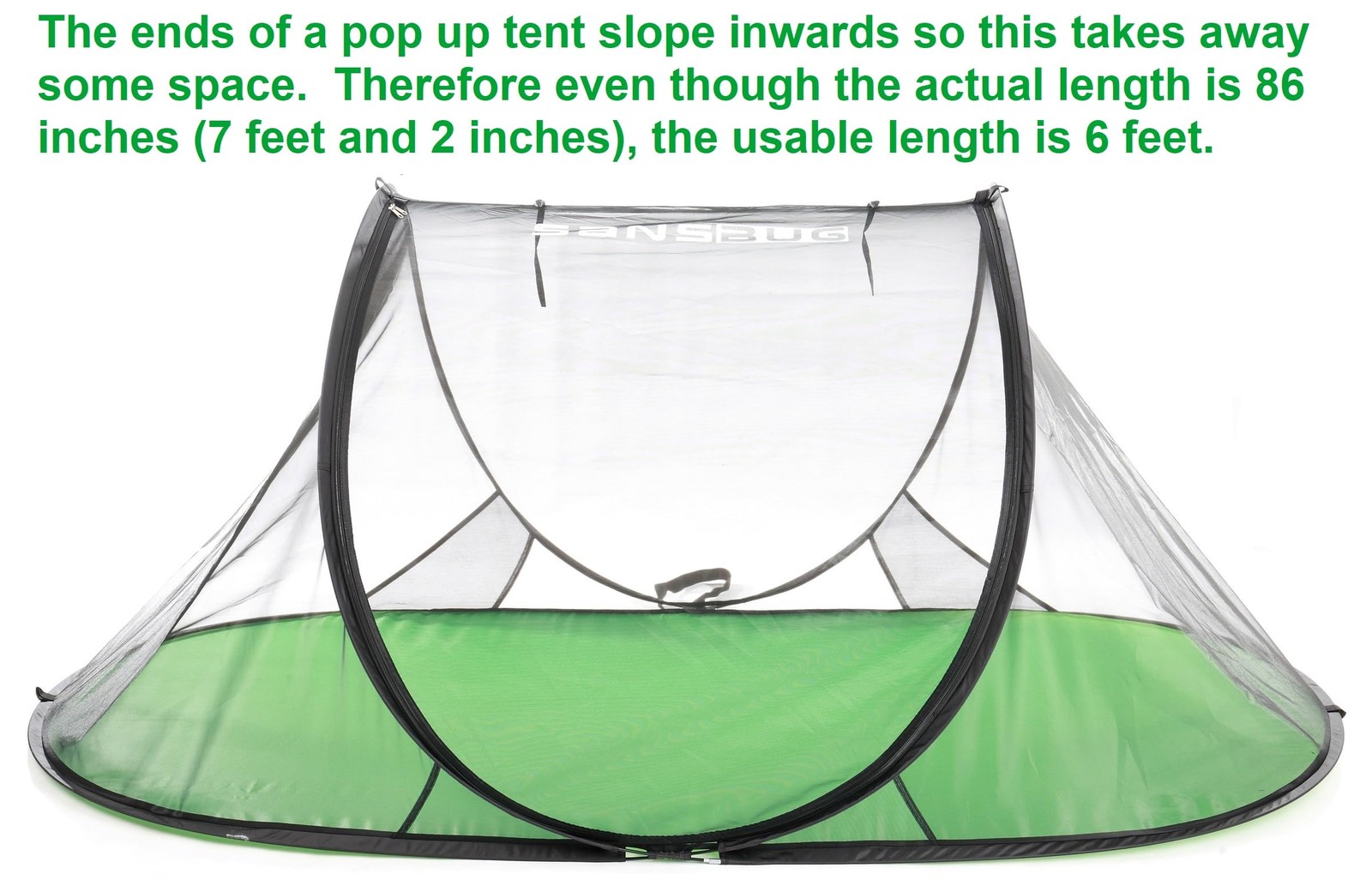 SANSBUG Mosquito Tent Instant Pop up Strong Mesh Poly Floor
