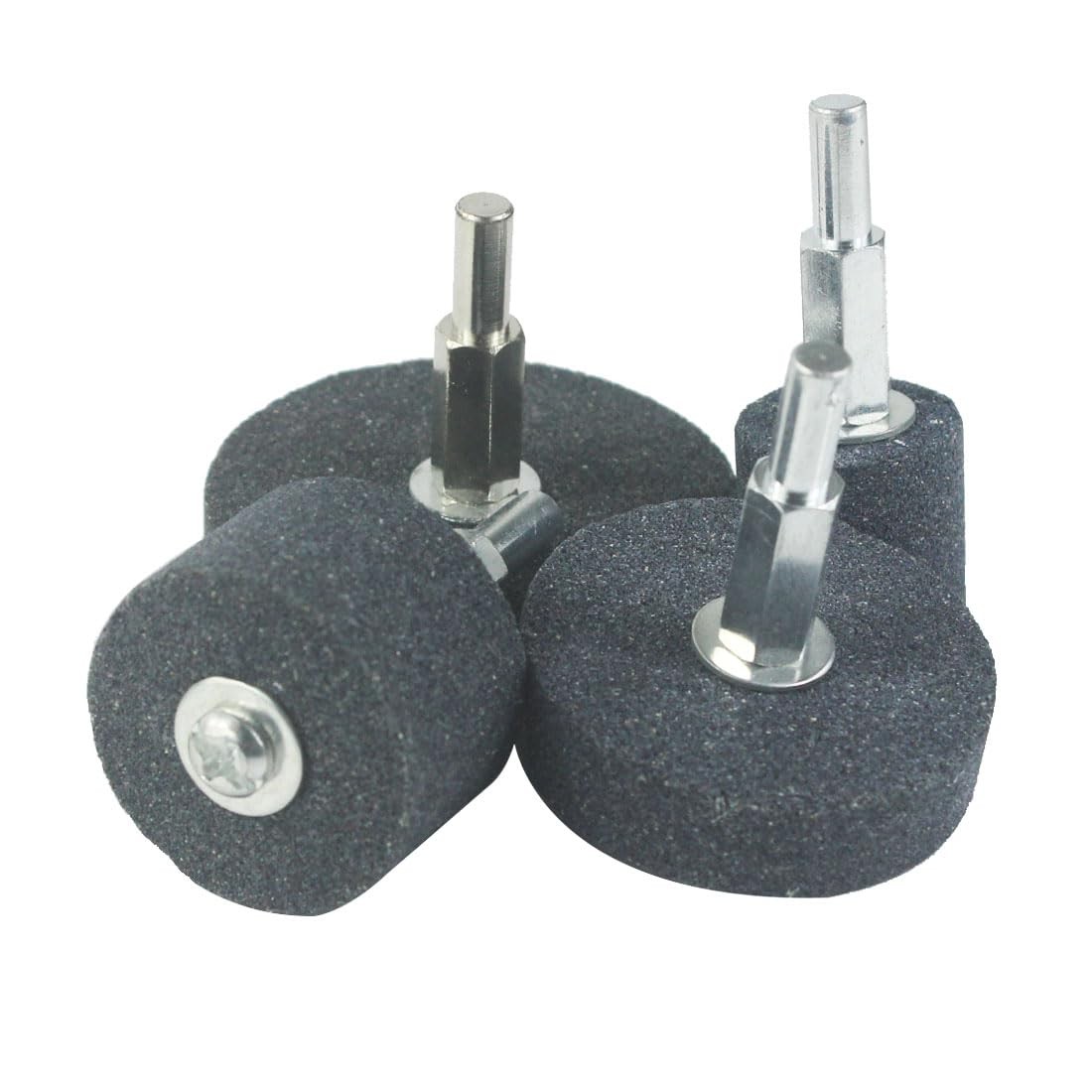 𝐋𝐮𝐨 𝐤𝐞 4 Pcs Mounted Grinding Stone - 1/4 Inch Shank Assorted Shape Grin...