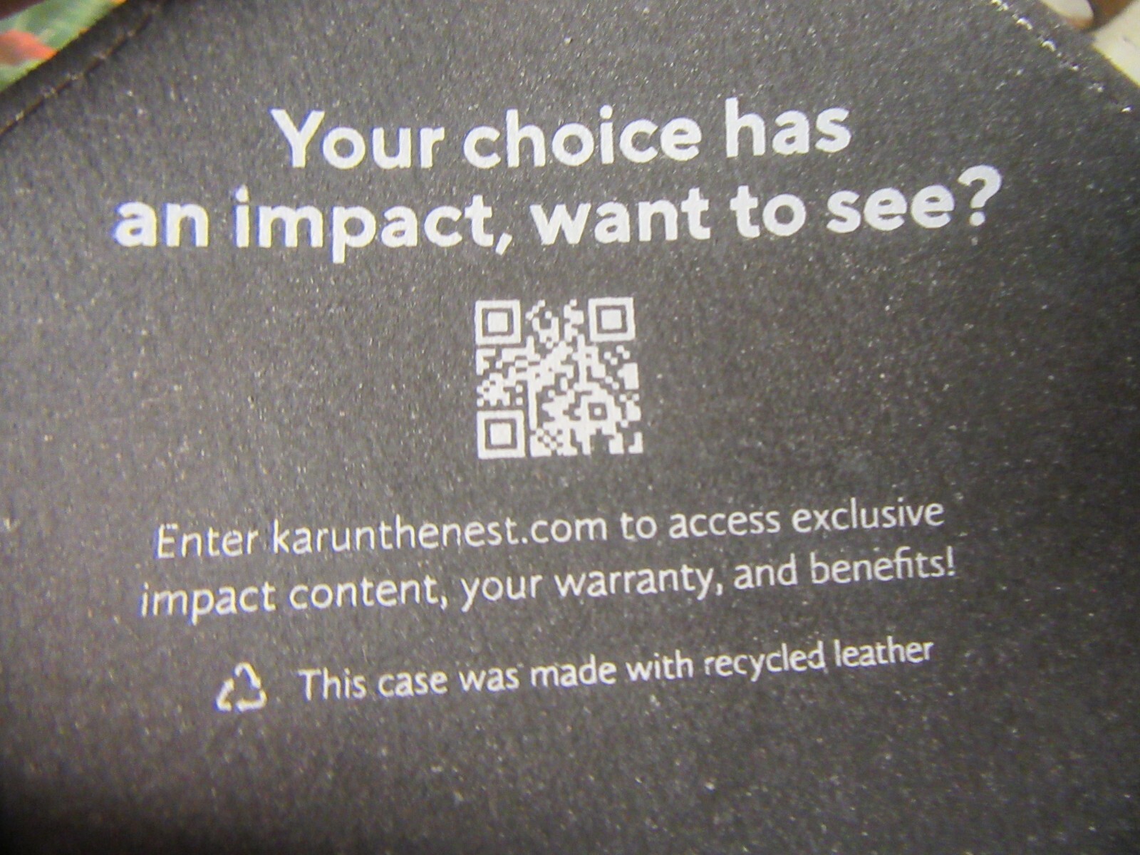 Karun Eyeglass Case Gray Recycled Leather