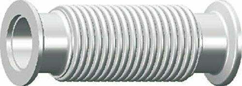 Bellows Hose Metal Kf-16, 6" Length,0.15m Length Vacuum Fitting, Stainless Steel