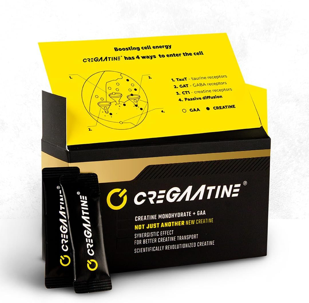 Micronized Creatine Monohydrate + GAA | Increase Strength, No Water Retention |