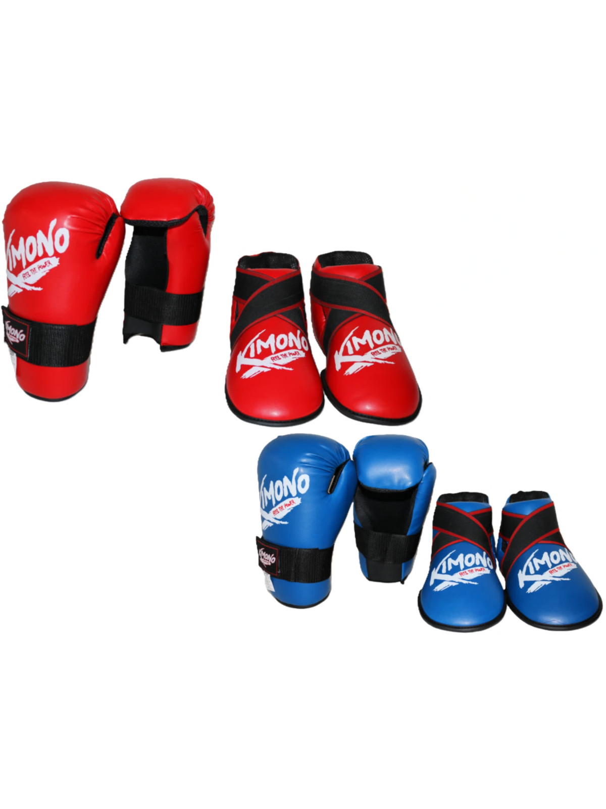 Thapur Sports Kimono Semi-Contact Karate Sparring Gear Set of Gloves and Boots