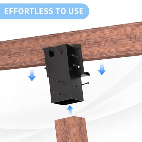 Deer Stand Brackets 4x4, Compound Angle Brackets, 4 Pack | 4 4 Packs Black