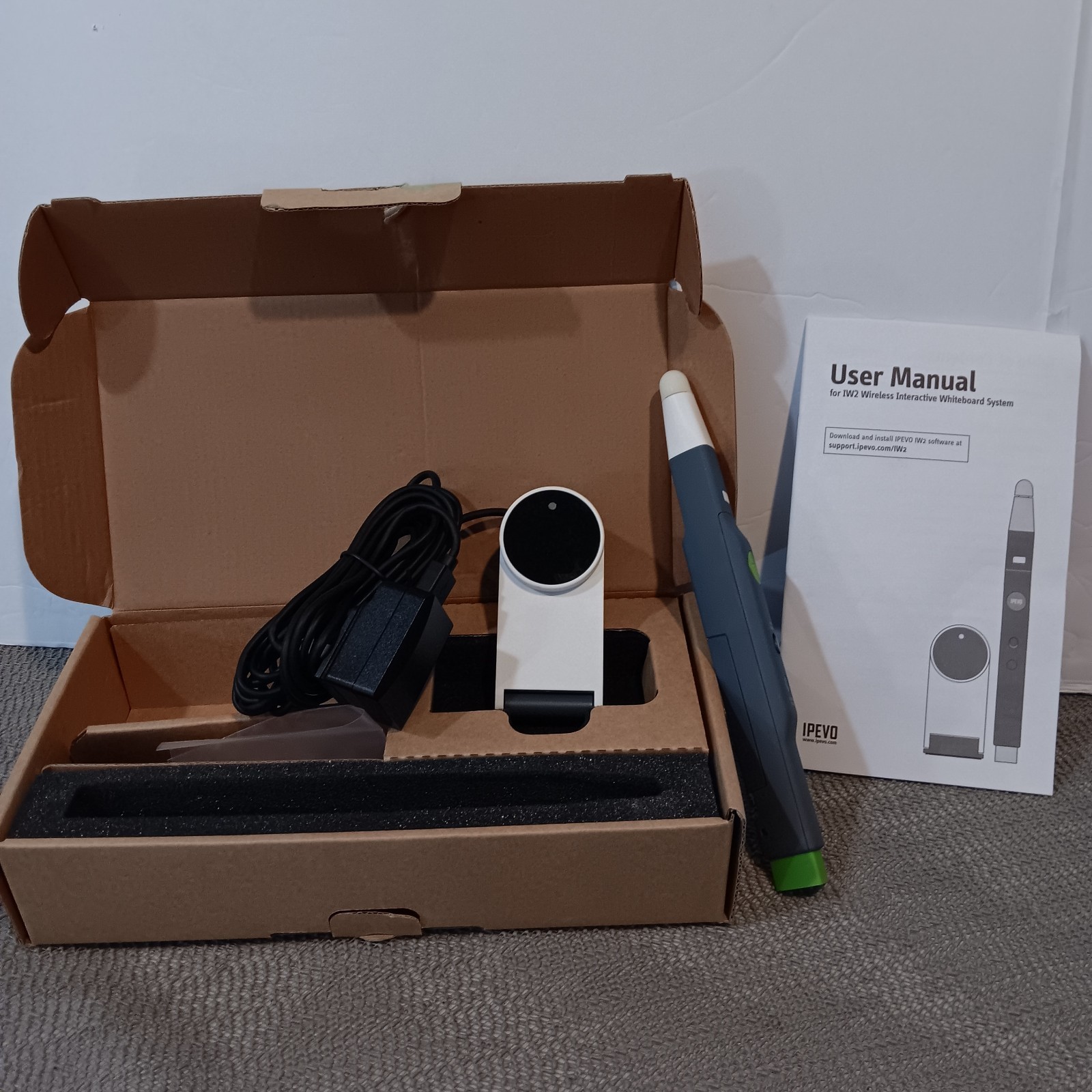 IPEVO IW2 Wireless Interactive Whiteboard System Pen, Sensor Charger  Parts Only