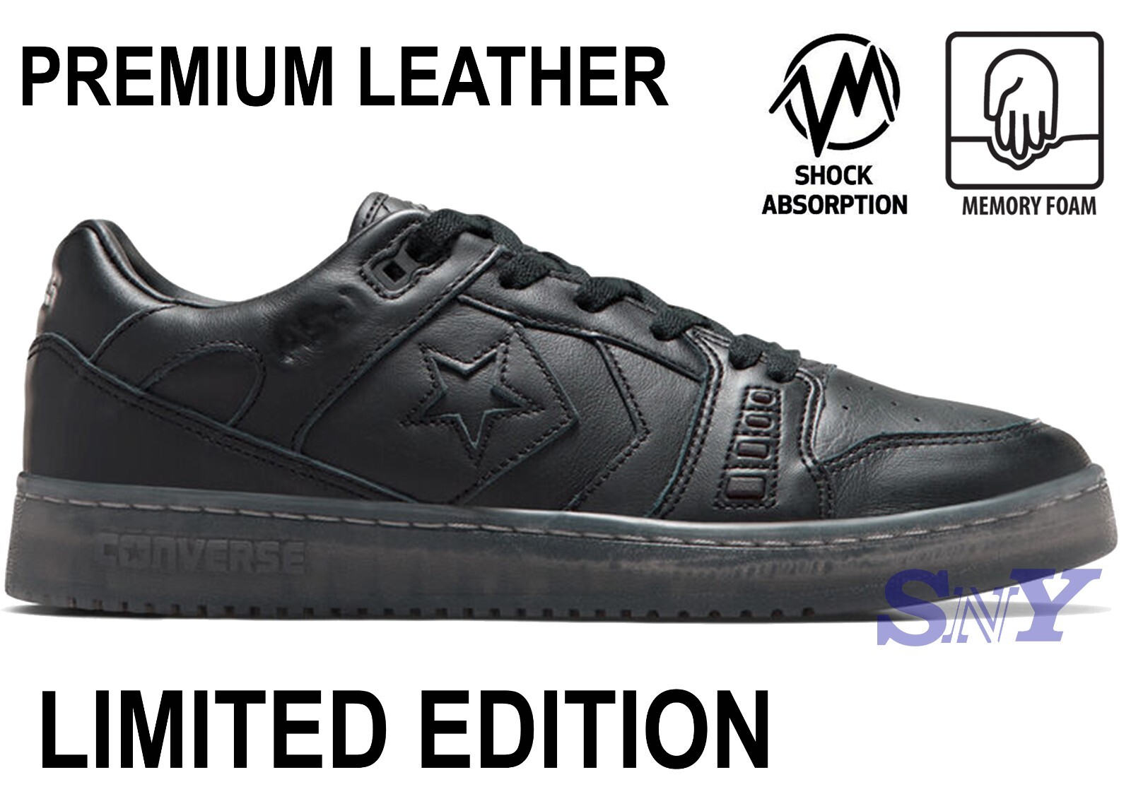 Converse CONS AS-1 Pro Alexis Sablone Leather Black Men's Sneakers A08853C NEW