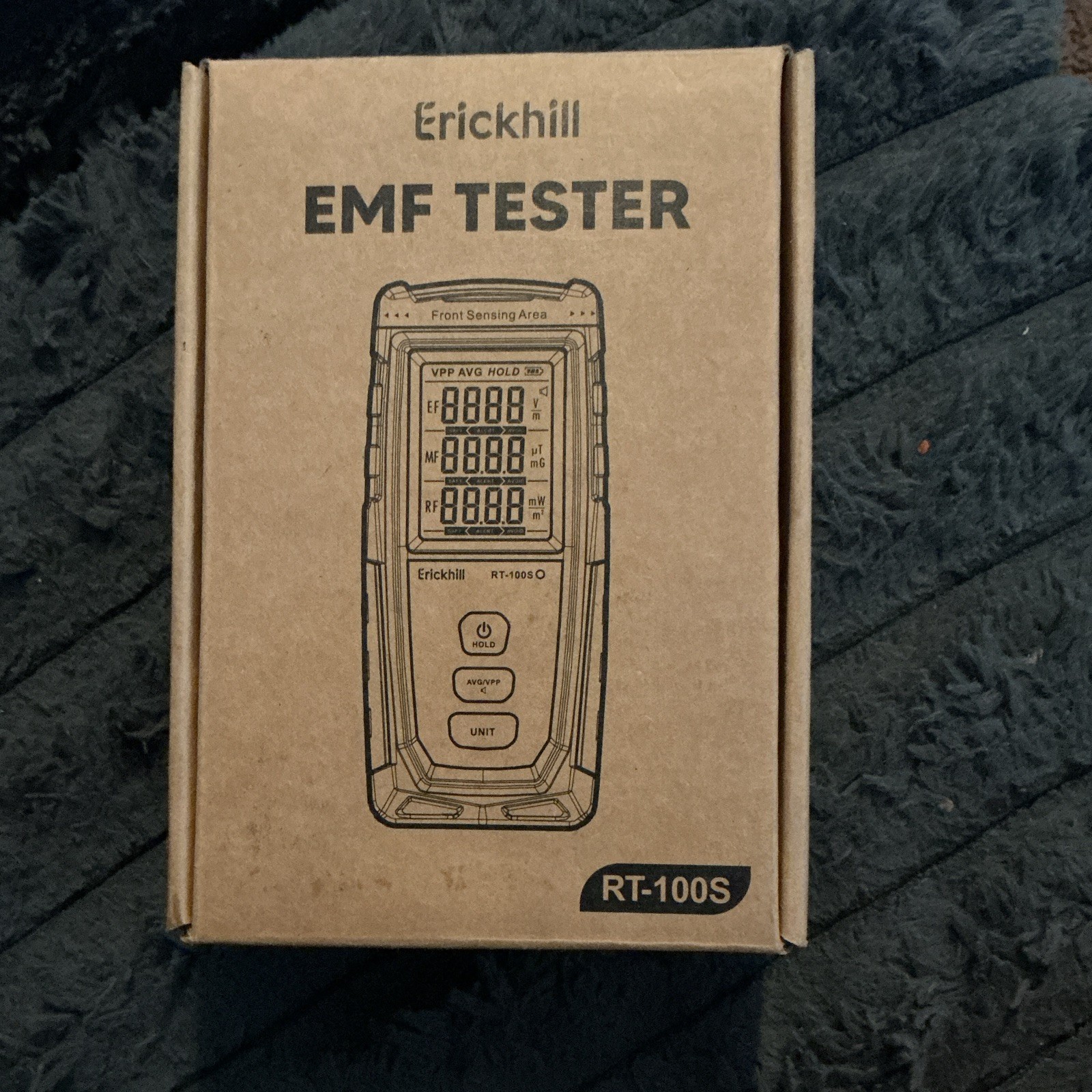 Erickhill RT-100S EMF Meter Single Axis Sensor EMF Tester Meter